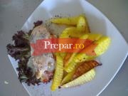 Pollo italiano si cartofi cu rozmarin