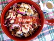 Salata de macrou si hering marinat