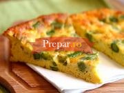 Fasole verde cu omleta la cuptor