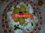 Salata de hering marinat si cartofi