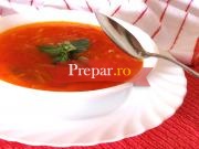 Supa de rosi cu crutoane aromate
